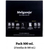 Packung von 3 Glasflaschen Melgarejo Selection 500 ml.